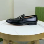 Gucci Men Loafer with Horsebit-Black 798997AAD7E1000 - Image 7