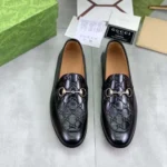 Gucci Men Loafer with Horsebit-Black 798997AAD7E1000 - Image 2