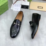 Gucci Men Loafer with Horsebit-Black 798997AAD7E1000 - Image 4