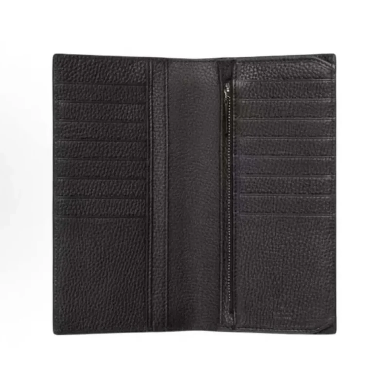 Gucci Men Long Wallet with Gucci Logo-Black 795296AABXM1000
