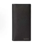Gucci Men Long Wallet with Gucci Logo-Black 795296AABXM1000