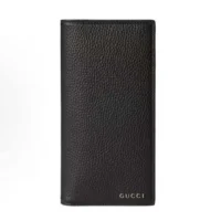 Gucci Men Long Wallet with Gucci Logo-Black 795296AABXM1000 (1)