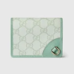 Gucci Unisex GG Emblem Mini Wallet-Lime 820692FAD6L8458