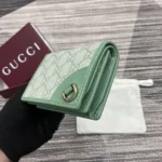 Gucci Unisex GG Emblem Mini Wallet-Lime 820692FAD6L8458