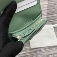 Gucci Unisex GG Emblem Mini Wallet-Lime 820692FAD6L8458 (1)