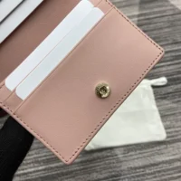 Gucci Unisex GG Emblem Mini Wallet-Pink 820692FAD6L8459 (1)
