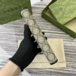 Gucci Unisex GG Emblem Zip Around Wallet-Black 819122FAD6L9741