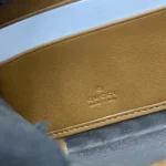 Gucci Unisex GG Emblem Zip Around Wallet-Navy 819122FAECC4243