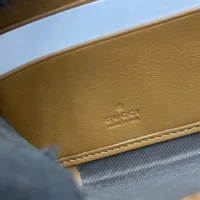 Gucci Unisex GG Emblem Zip Around Wallet-Navy 819122FAECC4243 (1)