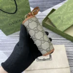 Gucci Unisex GG Emblem Zip Mini Wallet 819131FAD6L9758