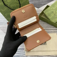 Gucci Unisex GG Emblem Zip Mini Wallet 819131FAD6L9758 (1)