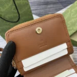 Gucci Unisex GG Emblem Zip Mini Wallet 819131FAD6L9758