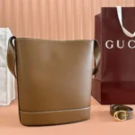 Gucci Women 73 Mini Bucket Bag-Brown 833665AAEC29540