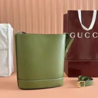 Gucci Women 73 Mini Bucket Bag-Green 833665AAEC23706 (1)