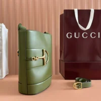 Gucci Women 73 Mini Bucket Bag-Green 833665AAEC23706 (1)