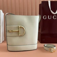 Gucci Women 73 Mini Bucket Bag-White 833665AAEC29540 (1)