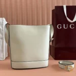 Gucci Women 73 Mini Bucket Bag-White 833665AAEC29540