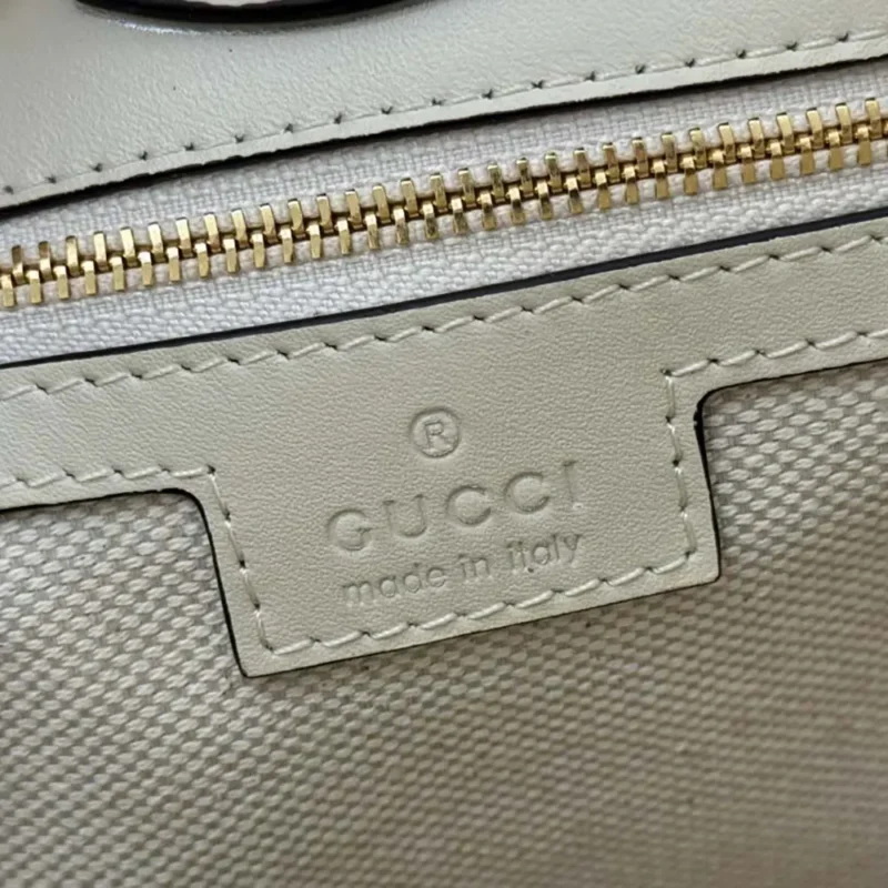 Gucci Women 73 Mini Bucket Bag-White 833665AAEC29540