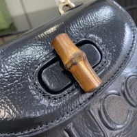 Gucci Women Bamboo 1947 Mini Top Handle Bag-Black 786482AADJQ1060 (1)