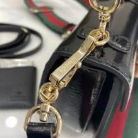 Gucci Women Bamboo 1947 Mini Top Handle Bag-Black 786482AADJQ1060 (1)