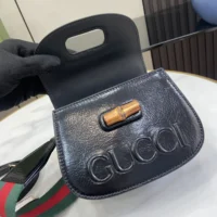 Gucci Women Bamboo 1947 Mini Top Handle Bag-Black 786482AADJQ1060 (1)