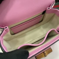 Gucci Women Bamboo 1947 Mini Top Handle Bag-Pink 786482AADJQ5642 (1)