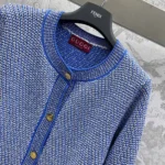 Gucci Women Fine Cotton Crewneck Cardigan 818643XKENR4179