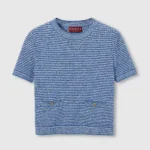 Gucci Women Fine Cotton Crewneck Top 818647XKENS4179