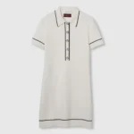 Gucci Women Fine Wool Polo Dress 813816XKEHH9034