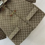 Gucci Women GG Canvas Jacket with Horsebit 820434Z8BZF2580