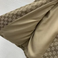 Gucci Women GG Canvas Jacket with Horsebit 820434Z8BZF2580 (1)