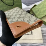 Gucci Women GG Emblem Continental Wallet-Brown 821802FAD6L9758