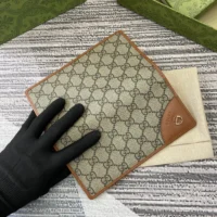 Gucci Women GG Emblem Continental Wallet-Brown 821802FAD6L9758 (1)