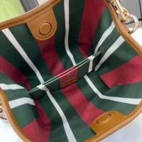 Gucci Women GG Emblem Small Bucket Bag 815118FAD6L9758 (1)