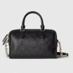Gucci Women GG Emblem Small Top Handle Bag 815255AAEEM1000