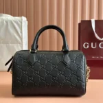 Gucci Women GG Emblem Small Top Handle Bag 815255AAEEM1000