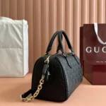 Gucci Women GG Emblem Small Top Handle Bag 815255AAEEM1000