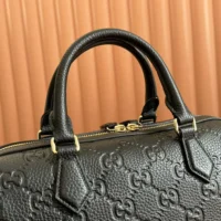 Gucci Women GG Emblem Small Top Handle Bag 815255AAEEM1000 (1)