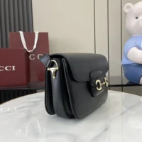 Gucci Women Horsebit 1955 Small Shoulder Bag 6022041DB0G1000 (1)