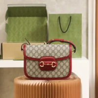 Gucci Women Horsebit 1955 Soft Mini Shoulder Bag 815205FAD6M8759 (1)