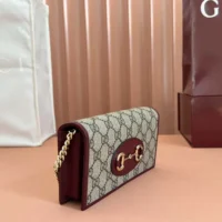 Gucci Women Horsebit 1955 Wallet with Chain 621892FAD6L9756 (1)