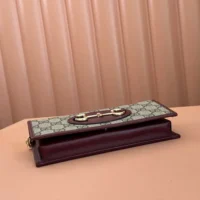Gucci Women Horsebit 1955 Wallet with Chain 621892FAD6L9756 (1)