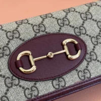 Gucci Women Horsebit 1955 Wallet with Chain 621892FAD6L9756 (1)