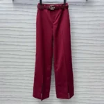 Pantaloni in lana a vita bassa oversize da donna Gucci 824881Z7AO26052