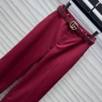 Pantaloni in lana a vita bassa oversize da donna Gucci 824881Z7AO26052
