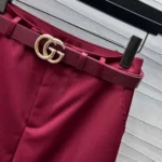 Pantaloni in lana a vita bassa oversize da donna Gucci 824881Z7AO26052