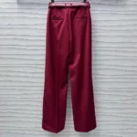 Pantaloni in lana a vita bassa oversize da donna Gucci 824881Z7AO26052