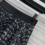 Gucci Women Stripe Accent Monogram Pleated Skirt 1AHEMW