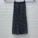 Gucci Women Stripe Accent Monogram Pleated Skirt 1AHEMW