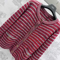 Gucci Women Wool Cotton Crewneck Cardigan 813829XKEI16549 (1)
